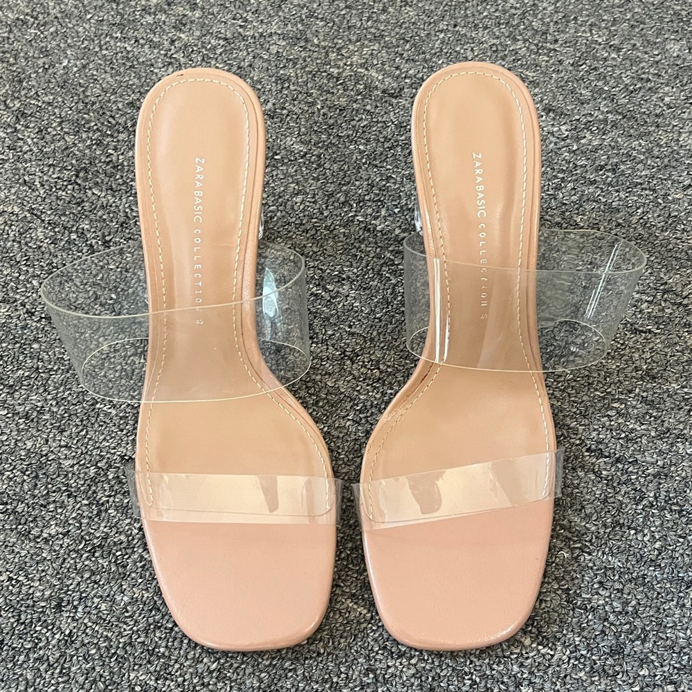 Clear transparent Zara heels